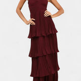 JUNE VESTIDO DE VOLANTES CON ESCOTE CORAZÓN Y SILUETA EN CAPAS