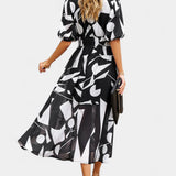 Georgina Vestido Midi Floral con Escote en V