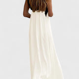 Edith Vestido de Cuello Cruzado con Espalda Descubierta