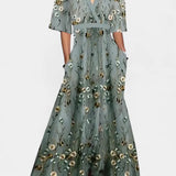 Daphne Vestido Envoltura Floral con Elegancia Atemporal