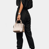 Solene Mono Casual de Hombros Descubiertos con Escote en V