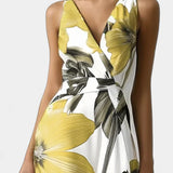 Regina Vestido Clásico con Estampado Floral