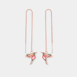 Mixed Zirconium Bird Earrings
