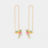 Mixed Zirconium Bird Earrings