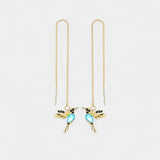 Mixed Zirconium Bird Earrings