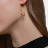 Mixed Zirconium Bird Earrings