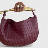 Gerda Bolso Woven con Asa Dorada