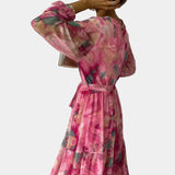 Dajana Vestido Maxi Envolvente con Estampado Floral