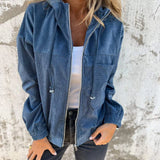 Brisa | Chaqueta de pana con capucha y cremallera