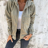 Brisa | Chaqueta de pana con capucha y cremallera