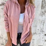 Brisa | Chaqueta de pana con capucha y cremallera