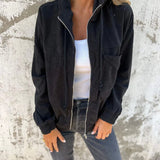 Brisa | Chaqueta de pana con capucha y cremallera