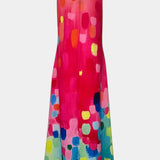 Enna Vestido Colorido Sin Mangas con Escote en V