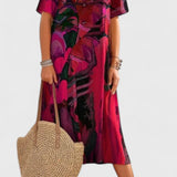 Lidia Vestido Transpirable con Estampado Moderno