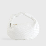 Sage Bolso de Hombro Mediano Tejido