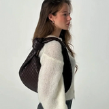 Sage Bolso de Hombro Mediano Tejido