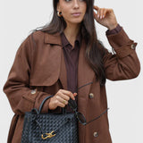 Bolsa Diaria Tejida Índigo