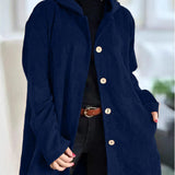 Ibby | Chaqueta con capucha de pana acogedora