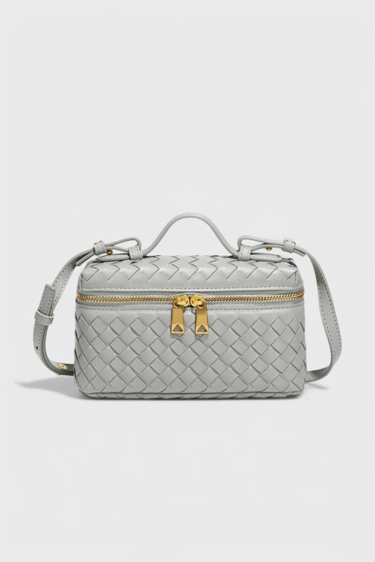 Milla Bolso Mini Woven con Accesorios Dorados