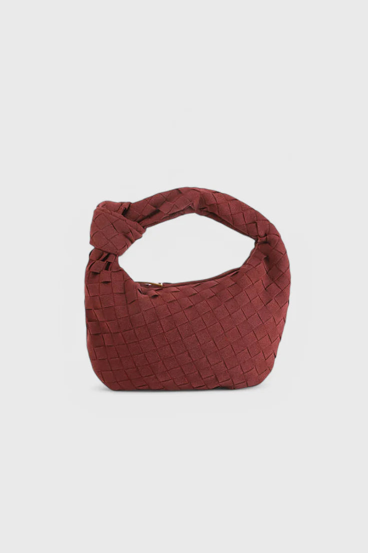 Remi Bolso Mini Woven con Detalle de Nudo