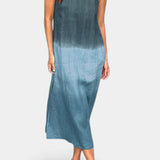 Taerra Vestido Sin Mangas con Estilo Tie-Dye en Degradé