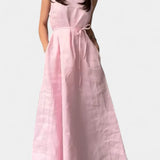 Rosetta Vestido Suave sin Mangas con Lazo Ajustable