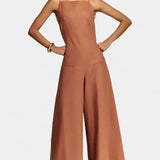 Belén Mono Halter de Pierna Ancha con Caída Radiante