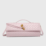 Melanie Clutch con Detalle de Nudo Dorado