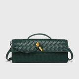 Melanie Clutch con Detalle de Nudo Dorado