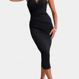 Iveta Vestido Sin Tirantes y Sin Espalda