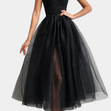 Widya Vestido Maxi de Tul Elegante
