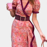 Louisa Vestido Asimétrico de Manga Abullonada