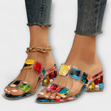 Martina – Elegant block heels for summer