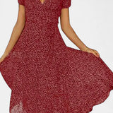 Nuria Vestido Midi Diario con Escote en V