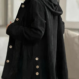 Ibby | Chaqueta con capucha de pana acogedora