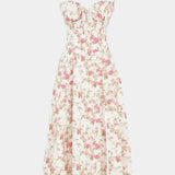 Flora Vestido Midi A-Line con Corsé