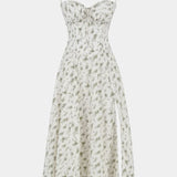 Flora Vestido Midi A-Line con Corsé