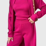 Mahalia Conjunto de Punto de 3 Piezas