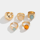 Conjunto de Anillos Abiertos con Strass