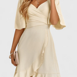 Dosha Vestido Mini Fruncido Elegante