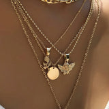 Collar Capa de Rosa y Ángel