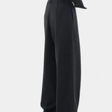 Oaklyn Pantalones Rectos con Drapado Moderno