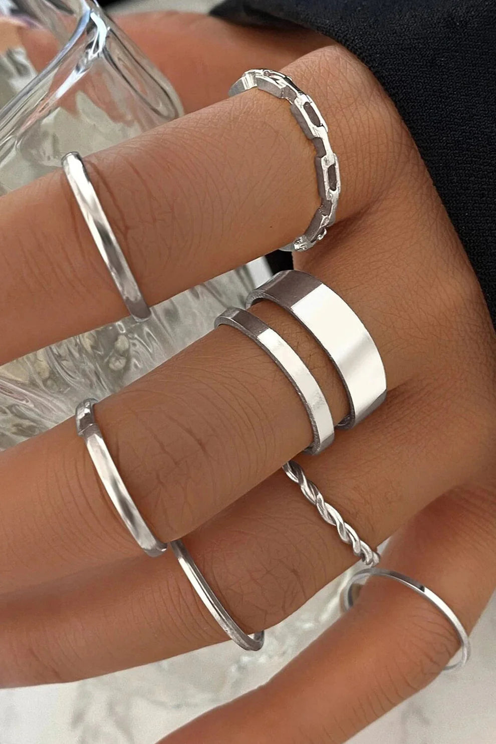 Conjunto de 7 Anillos