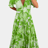 Lina Vestido Floral con Escote en V