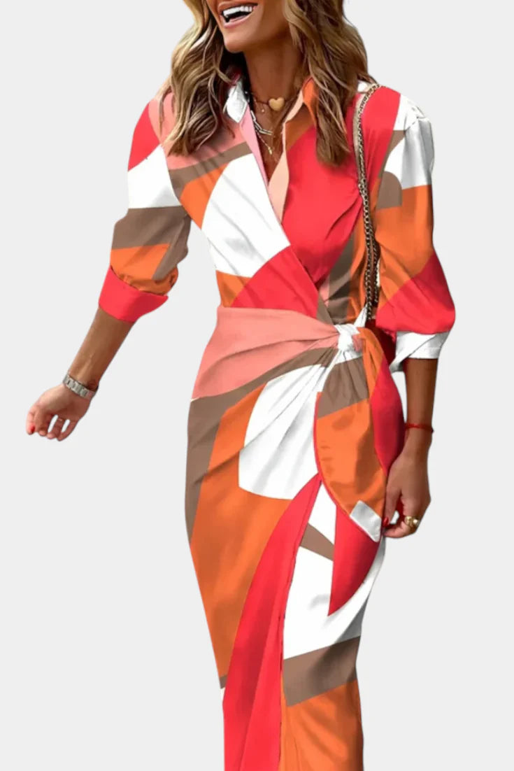 Elo Vestido Envolvente Impreso