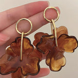 Pendientes con Colgante de Flor