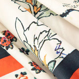 Arce Pantalones Rectos de Cintura Alta con Estampado Floral