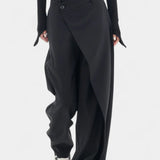 Oaklyn Pantalones Rectos con Drapado Moderno