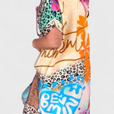 Gala Vestido Boho Casual con Estampado de Leopardo y Escote en V