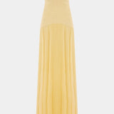 Deia Vestido Maxi de Malla con Mangas Acampanadas